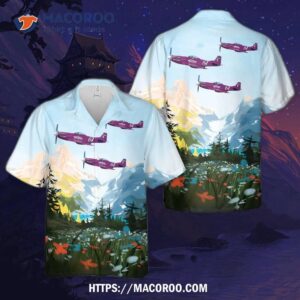Vicky Benzing P-51 “miss Van Nuys” Airplane Hawaiian Shirt