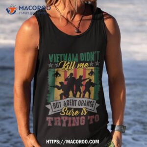 vietnam veterans day orange agent victims retired soldiers shirt tank top