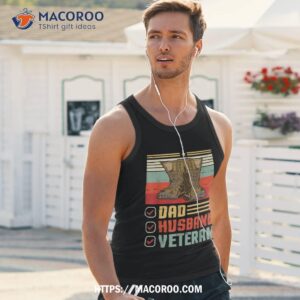 vintage boot happy veteran day father dad husband shirt tank top