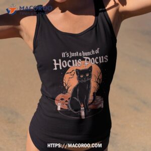 Vintage Halloween Black Cat It’s Just A Bunch Of Hocus Pocus Shirt