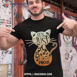 Vintage Halloween Cat Lover It’s Just A Bunch Of Hocus Pocus Shirt