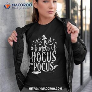 Vintage Halloween Cat Lover It’s Just A Bunch Of Hocus Pocus Shirt