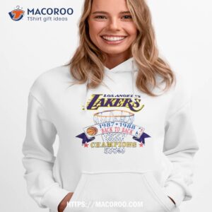 vintage los angeles lakers back to back champions shirt hoodie 1