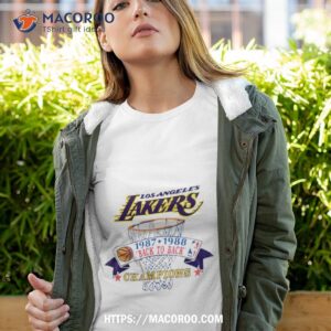 vintage los angeles lakers back to back champions shirt tshirt 4