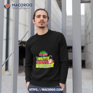 waiter santa is watching idea shirt sweatshirt 1
