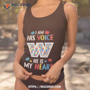 washington commanders autism awareness i am his voice he is my heart 2023 shirt tank top 1