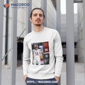 Washington Commanders Win Atlanta Falcons 2023 Nfl Game 24 16 Final Score Shirt 2 washington commanders win atlanta falcons 2023 nfl game 24 16 final score shirt sweatshirt 1