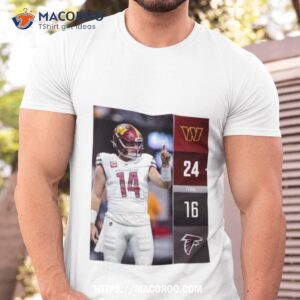 washington commanders win atlanta falcons 2023 nfl game 24 16 final score shirt tshirt