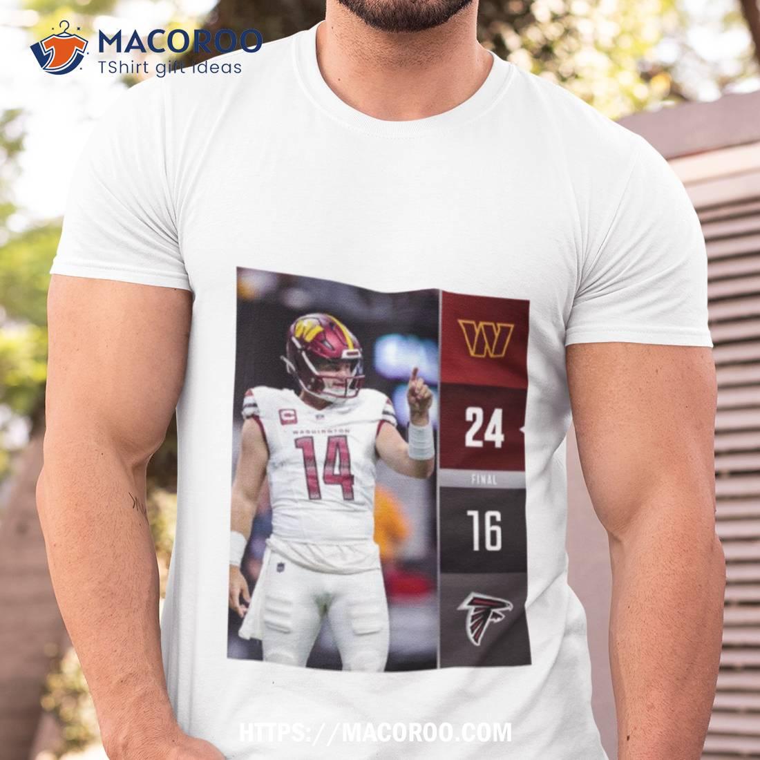 Washington Commanders Win Atlanta Falcons 2023 Nfl Game 24 16 Final Score Shirt Washington Commanders Win Atlanta Falcons 2023 Nfl Game 24 16 Final Score Shirt