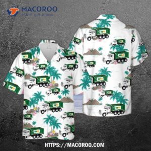 Waste Management Dump Truck Hawaiian Shirt