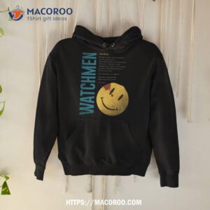 watchmen smiley with rorschach s joke shirt hoodie