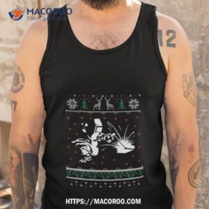 welding welders christmas shirt tank top