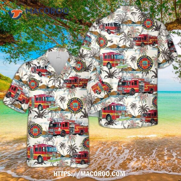 West Palm Beach Fire Rescue Hawaiian Shirt