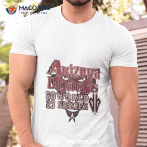 White Arizona Diamondbacks Baseball 2023 World Series T Shirt