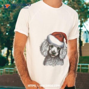 White Toy Poodle Puppy Christmas Shirt