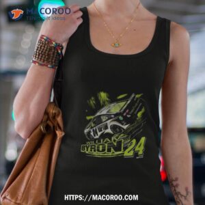 william byron hendrick motorsports team collection black raptor car shirt tank top 4