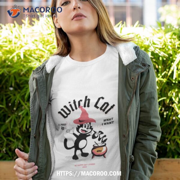 Witch Cat Comic Animal Wizard Shirt