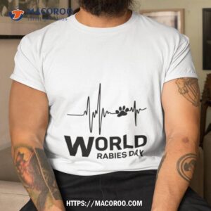 World Rabies Day Heart Beat Dog Paw Shirt