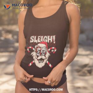 Zombie Santa Sleigh Horror Racerback Shirt