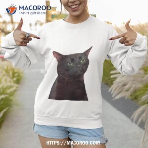 zoned out cat black cat shirt sweatshirt 1