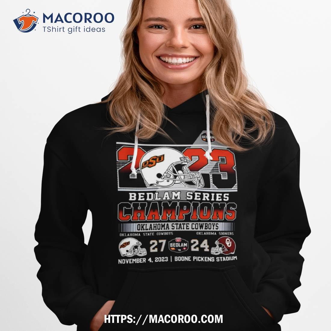 2023 Bedlam Series Champions Oklahoma State Cowboys 2 24 Oklahoma Sooners Score T Shirt 2023 Bedlam Series Champions Oklahoma State Cowboys 2 24 Oklahoma Sooners Score T Shirt