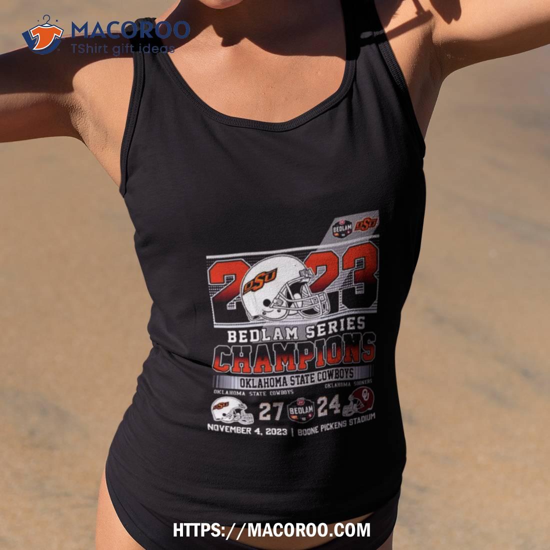 2023 Bedlam Series Champions Oklahoma State Cowboys 2 24 Oklahoma Sooners Score T Shirt 2023 Bedlam Series Champions Oklahoma State Cowboys 2 24 Oklahoma Sooners Score T Shirt