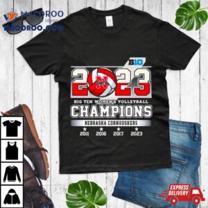 Big Ten Women S Volleyball Champions Nebraska Cornhuskers Tshirt