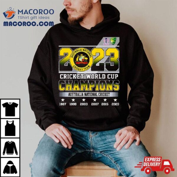 2023 Cricket World Cup Champions Australia National Cricket T Shirt