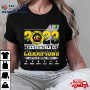 Cricket World Cup Champions Australia National Cricket Tshirt