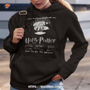 22 years 2001 2023 harry potter thank you for the memories signatures t shirt hoodie 3