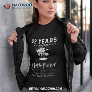 22 Years 2001 2023 Harry Potter Thank You For The Memories Signatures T Shirt