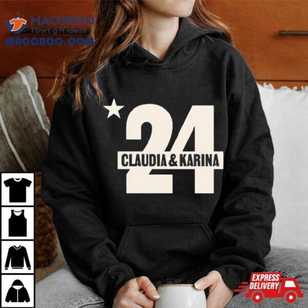 24 Claudia And Karina Logo T Shirt