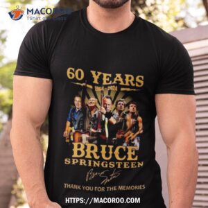 60 Years 1964 – 2024 Bruce Springsteen Thank You For The Memories Signature T Shirt