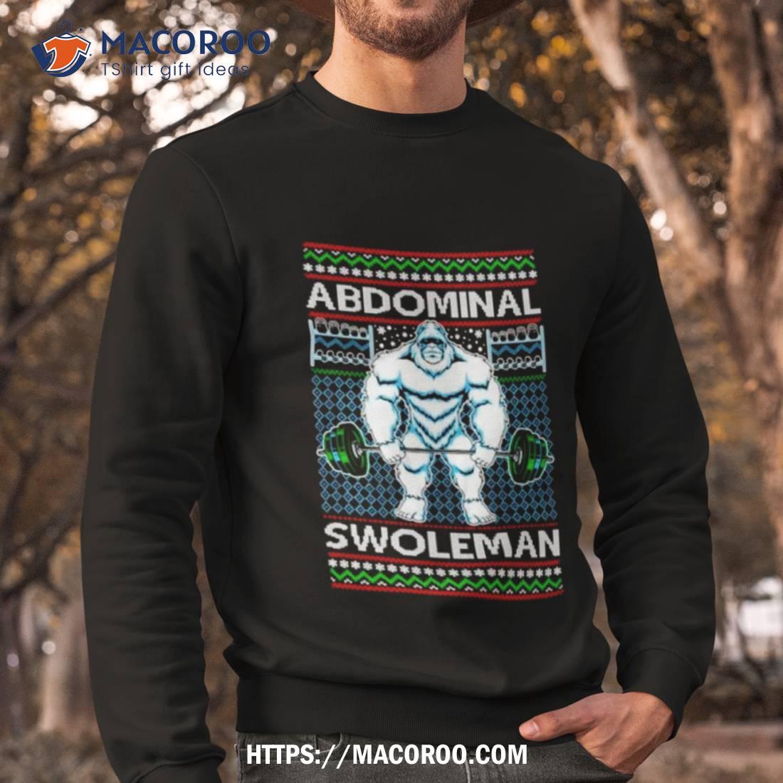 Abdominal Swoleman Fitness Yeti Ugly Christmas Shirt Abdominal Swoleman Fitness Yeti Ugly Christmas Shirt