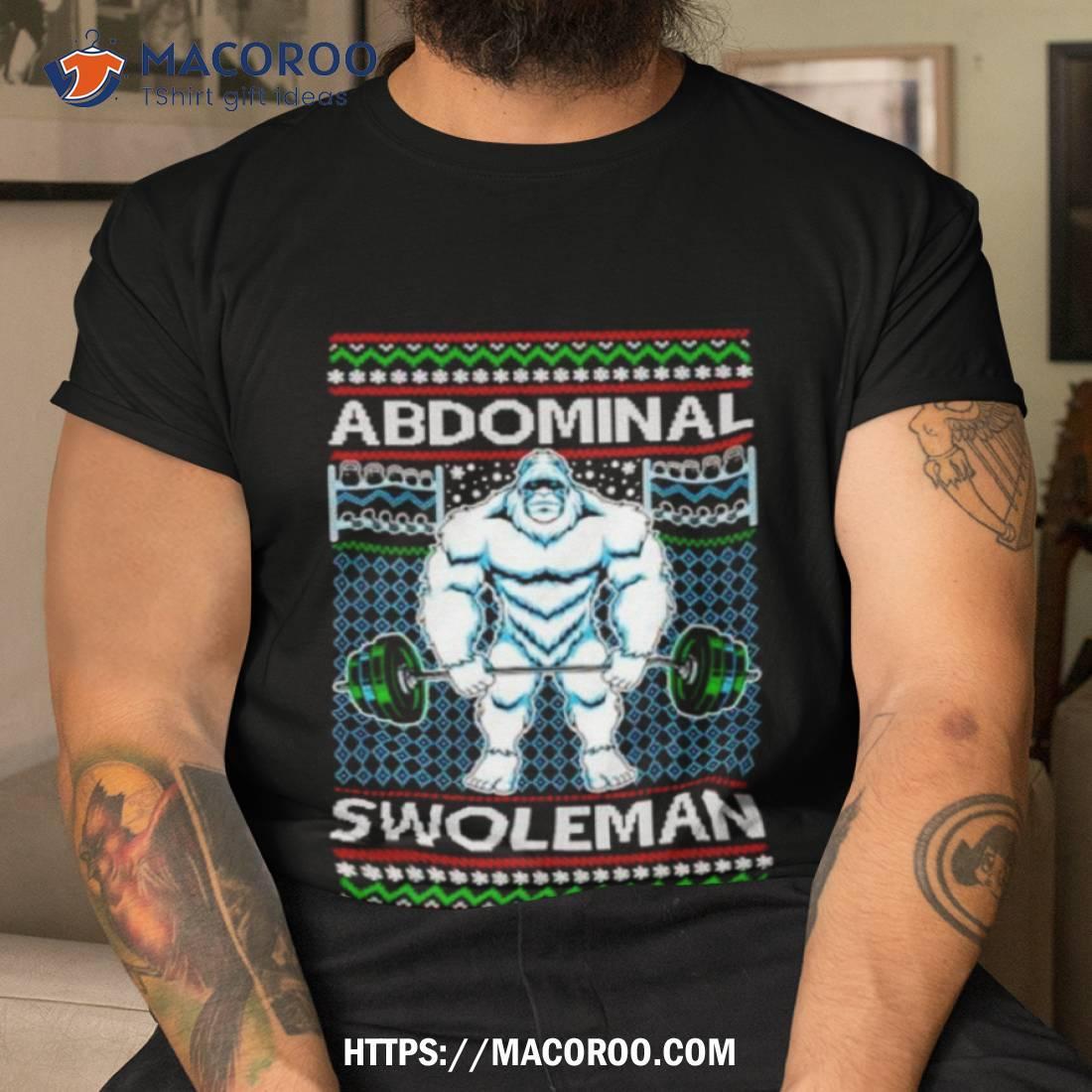Abdominal Swoleman Fitness Yeti Ugly Christmas Shirt Abdominal Swoleman Fitness Yeti Ugly Christmas Shirt