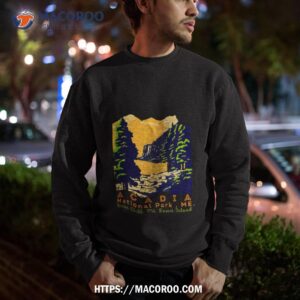 acadia national park maine otter cliff mt desert island sweatshirt