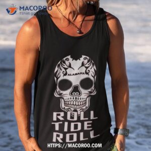 Alabama Roll Tide Roll Tide Ncaa Football Aop Varsity Skull Tank Top