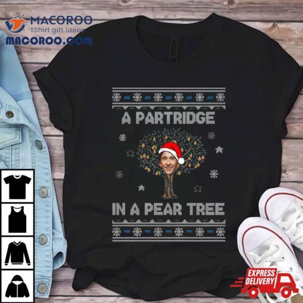 Alan Partridge In A Pear Tree Christmas Shirt