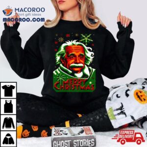 Albert Einstein Physical Genius Merry Christmas Tshirt