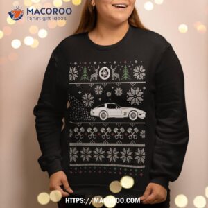 american muscle car lovers ugly christmas design sweatshirt sweatshirt 2