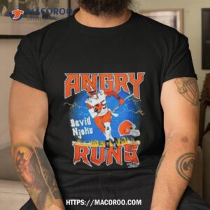 Angry Runs Browns David Njoku Retro Shirt