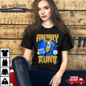 Angry Runs Pittsburgh Steelers Jaylen Warren Retro Tshirt