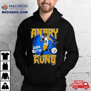 Angry Runs Pittsburgh Steelers Jaylen Warren Retro Tshirt