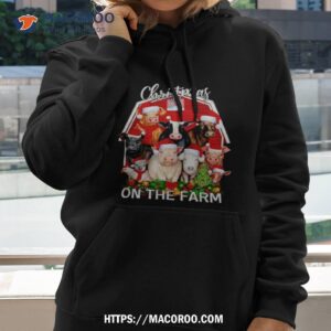Animals Santa Christmas On The Farm Shirt