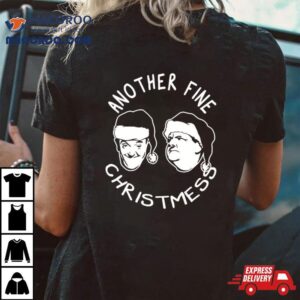 Another Fine Christmess Comedy Duo Christmas Laurel And Hardy Tshirt