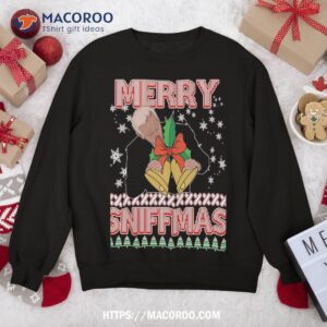 Anti Biden Ugly Christmas Sweater Funny Merry Sniffmas Xmas Sweatshirt