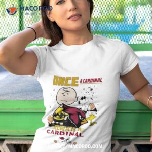 Arizona Cardinals Snoopy And Charlie Brown Once A Cardinal Always A Cardinal Shirt 3 Arizona Cardinals Snoopy And Charlie Brown Once A Cardinal Always A Cardinal Tshirt 1