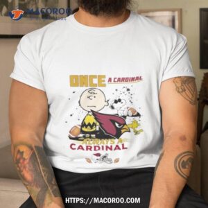 Arizona Cardinals Snoopy And Charlie Brown Once A Cardinal Always A Cardinal T Shirt