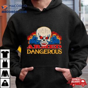 Armed And Dangerous 999 Skull T Shirt
