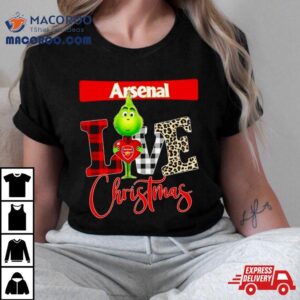 Arsenal Grinch Love Christmas Tshirt